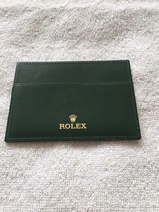 100% ORIGINAL ROLEX GREEN LEATHER CARD & CALENDAR HOLDER 4119209.34 EXC COND - Picture 1 of 2