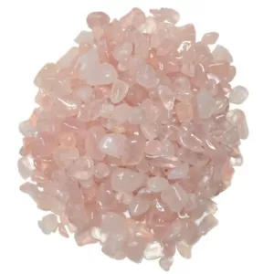 Piedras caídas de cuarzo rosa de 1 lb - grado 1 - XXSmall - 0,25"" a 0,5"" Avg. - Imagen 1 de 2