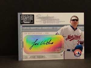 2001 Donruss Signature Stats Master Series JOSE VIDRO  - Picture 1 of 2