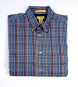 Duck Head Wrinkle Free Plaid Long Sleeve Button Down Shirt for Men Sz Medium M - Picture 1 of 5