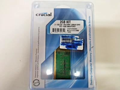 Two-1 GB, 240 Pin, 128x64 DDR Ram - Image 1 of 2