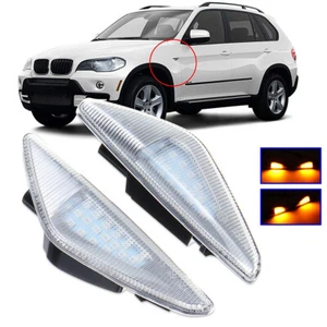 Juego de 2 intermitentes laterales cristal claro BMW X3 F25 X5 E70 X6 E71 E72 07-13 - Imagen 1 de 13
