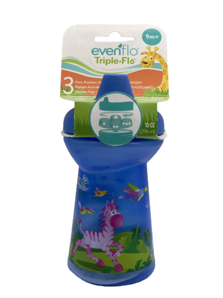 Стакан тройной Evenflo Zoo Friends 9 м + 10 унций 4071111 - Изображение 1 из 1
