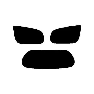 Pre Cut Window Tint for Toyota Yaris 3-door 1999-06 5% Limo Black Rear Car Film - Image 1 of 4