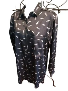 ZARA BLUSA NÁUTICA MANGA LARGA CAMISA NUDO ATADO XL MUJER XS AZUL POLIÉSTER - Imagen 1 de 7