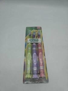 GUM Crayola Metallic Marker Children’s Toothbrush Soft Kids Set Age 5+, 3 pk - Picture 1 of 2