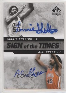 2014-15 SP Authentic Sign of the Times 2 AC Green Lonnie Shelton #SOT2-SG Auto
