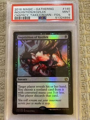 PSA 9 Mint MtG Conspiracy Inquisition of Kozilek Foil) - Image 1 of 3