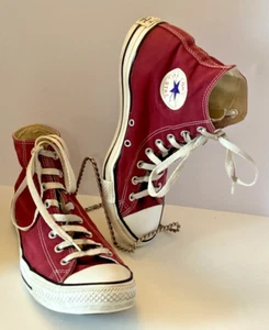 Converse Chuck Taylor All Star Canvas High Top Maroon Unisex (M sz 10, W sz 12) - Picture 1 of 6