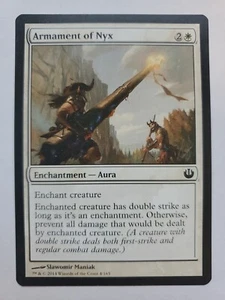 MTG Magic The Gathering Card Armament of NyxEnchantmentAura White Journey Nyx - Picture 1 of 2