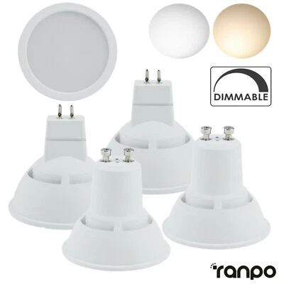 220V 10W GU10 MR16 GU5.3 Dimmable LED Spotlight Bulbs Acrylic+Aluminum Lamp RL - Image 1 of 4