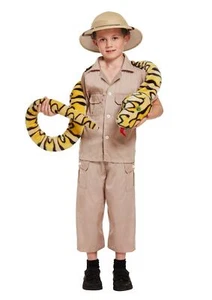 Children Safari Explorer Costume Kids School Jungle Fancy Dress Party Accessory - Picture 1 of 6