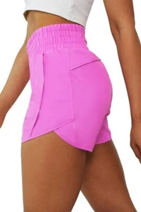 Pink Shorts for Women Women's Athletic Shorts High Waisted Running Shorts Poc... - Picture 1 of 6