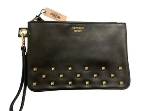 NEU Victoria's Secret Geldbörse mit Armband schwarz mit Nieten Geldbörse Handtasche neu mit Etikett *lesen* - Bild 1 von 6