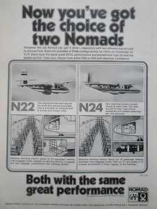 5/1976 PUB GAF NOMAD AUSTRALIAN AIRCRAFT NOMAD N22 N24 STOL AVION ORIGINAL AD - Imagen 1 de 1