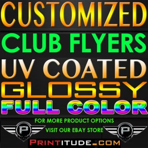 2500 FOLLETOS DE CLUB PERSONALIZADOS 8,5x3,66 BRILLO UV COMPLETO 2 LADOS 14PT POSTAL - Imagen 1 de 1