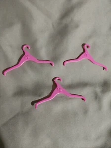 Barbie Doll Hangers Pink Lot of 3 - Picture 1 of 3