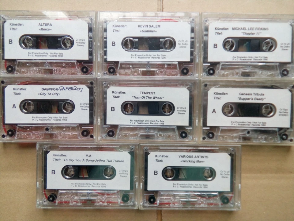 8 Promo Kassetten / Tapes + Roadrunner Records - Bild 1 von 1