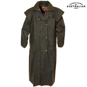 G.A.B. Riding Coat Oilskin Brown - Picture 1 of 8