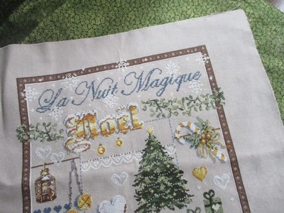 Stickbild Madame la fee Weihnachten Tannenbaum gestickt Kreuzstich - Bild 1 von 4