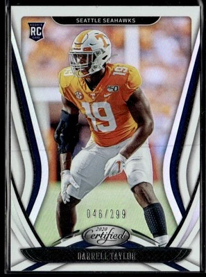 2020 Panini Certified Mirror Darrell Taylor Rookie 046/299 #164 - Image 1 of 2