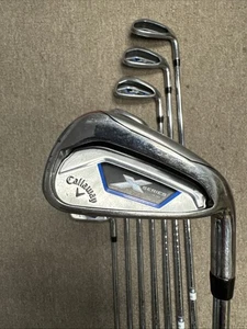 Callaway X Series 416 Iron Set 4 5 7 8 9 PW AW RH Steel Uniflex Approx 38.5'' - Picture 1 of 12