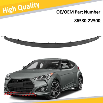 For Hyundai Veloster Turbo 2013-17 Front Bumper Grille Lower Lip Trim 865802V500 - Image 1 of 4