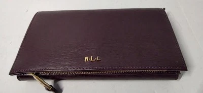 Lauren Ralph Lauren Newbury Kaelyn Mini Crossbody Bag Wallet Burgundy - Image 1 of 4