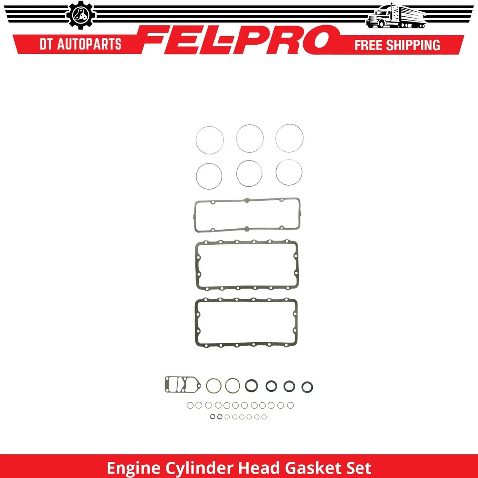 Para 1961-1964 Chevrolet Corvair conjunto de junta de cabeça de cilindro de motor de caminhão Fel-Pro - Imagem 1 de 1