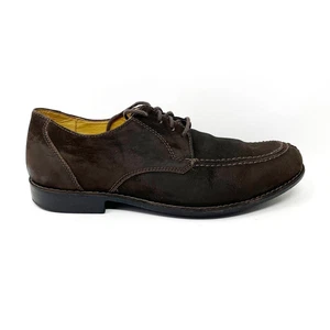 Sandro Mens Brown Distressed Leather Lace up Casual Shoes, Size 8 - Picture 1 of 11