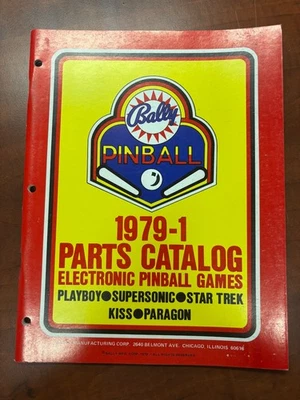 ORIGINAL-BALLY-ELECTRONIC PINBALL GAMES-PARTS CATALOG-1979-1 - Image 1 of 4