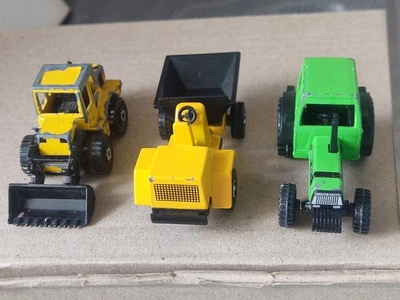 Juego de 3 camiones volquete volquete delantero Siku, pala tractor Siku Deutz tractor retro Foto 1 de 4