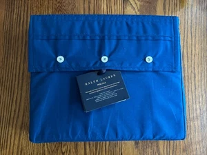 Neu mit Etikett Ralph Lauren Harbor blau Bio-Baumwolle 464 Fäden Perkal King/Groß flaches Laken - Bild 1 von 2