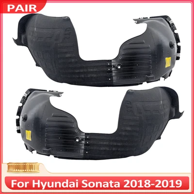 2PCS Fit For 2018-2019 Hyundai Sonata Front Inner Fender Liner Driver &Passenger - Image 1 of 4