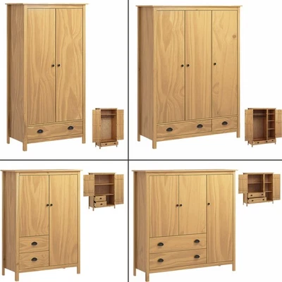 Kleiderschrank Mehrzweckschrank mit 2/3 Türen Hill Range holz  Groß Kommode Weiß - Bild 1 von 4