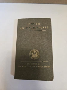 Jewish Holy Scriptures Presented By The Army Of The United States 1942 Bible - Picture 1 of 14