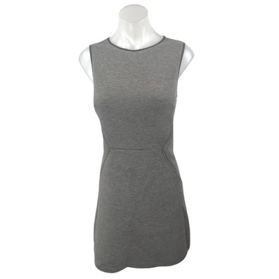 Vestido Andrew Marc Gris Sin Mangas Buceo Calce Ajustado Cremallera Mini Cambio Tanque Talla 8 Foto 1 de 4