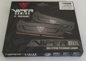 Patriot Viper Steel 16GB (2 x 8GB) DDR4 4400 (Samsung ICs) PVS416G440C9K - Picture 1 of 3