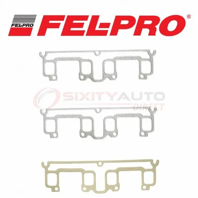 Fel-Pro Exhaust Manifold Gasket Set for 1982-1987 Cadillac Seville 4.1L V8 - wg Foto 1 de 4