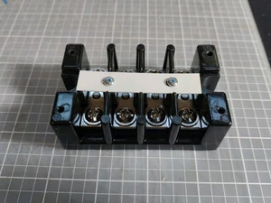 Marathon Terminal Block 1504 STD 75A 600V 10-18  CU/10 AL 1500 Series - Picture 1 of 3
