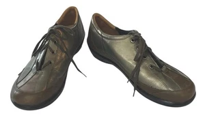 Ziera Shoes Sz 42 Leather & Suede Lace Up Comfort US 10.5 M Clean Sole Cozy - Picture 1 of 13
