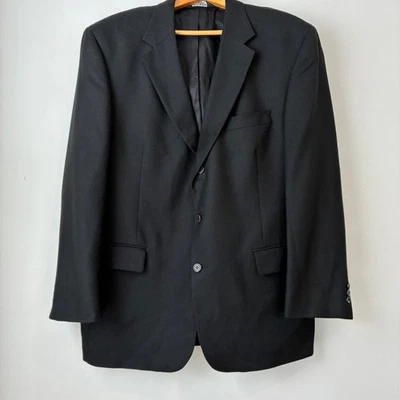 JOS. A. BANK Signature Collection Mens Black Wool Cashmere Blazer Jacket 44R - Image 1 of 4