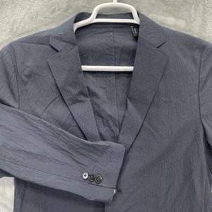 Theory blazer Mens size 38 Casual Clinton Navy Sport Coat Jacket seersucker - Picture 1 of 17