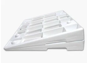 The Wellness Cuneo Materasso Elevazione BIANCO Letto Zeppe Set di 2 DUE - Foto 1 di 7