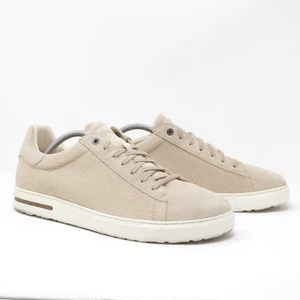 Birkenstock Bend Low Top Sneaker Wildleder Strick Beige Schnürer Herren Größe 45 / US 12 - Bild 1 von 9