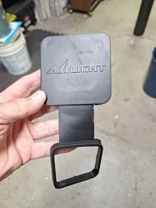 N/Light Trailer Hitch Cover Fits 2" Receiver With Keeper Black Rubber - Picture 1 of 3