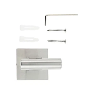 Brushed Nickel Robe Hook Bathroom Kitchen Balcony Washroom Living Room Hooks - Picture 1 of 11