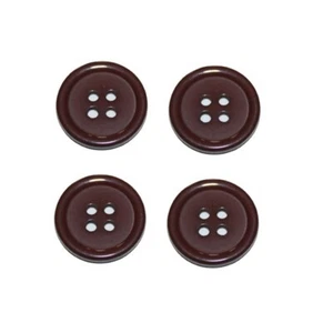 Knopf Knöpfe 20mm 4 loch braun 4 Stück (0178) - Bild 1 von 1