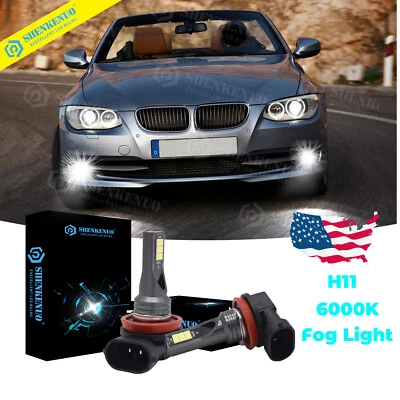 Lâmpadas de neblina LED brancas xDrive para BMW 320i 328i 335i 750Li 750i - 2PC 6000K - Imagem 1 de 4