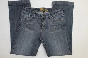 Kut from the Kloth size 6 womens flap pocket jeans 30x29 wide cuff W30 mid rise - Picture 1 of 12